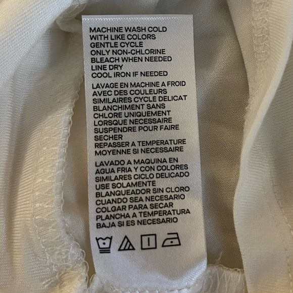 GOOD AMERICAN | Low-Cut Good Touch Soft Long Sleeve Wrap Top in Ivory | Size 2 - Picture 11 of 11